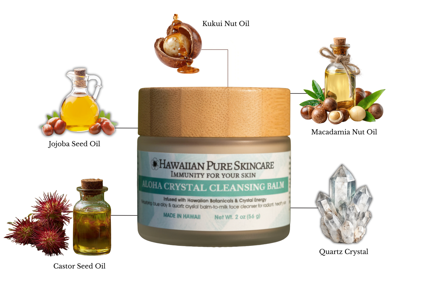 Aloha Crystal Cleansing Balm